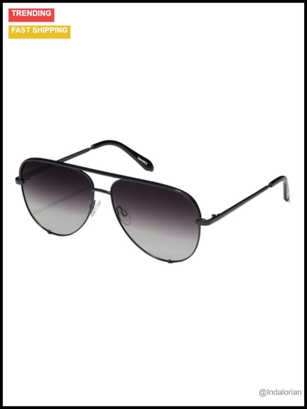 Oversized Polarized Aviator Sunglasses with Metal Frame and UV Protection
